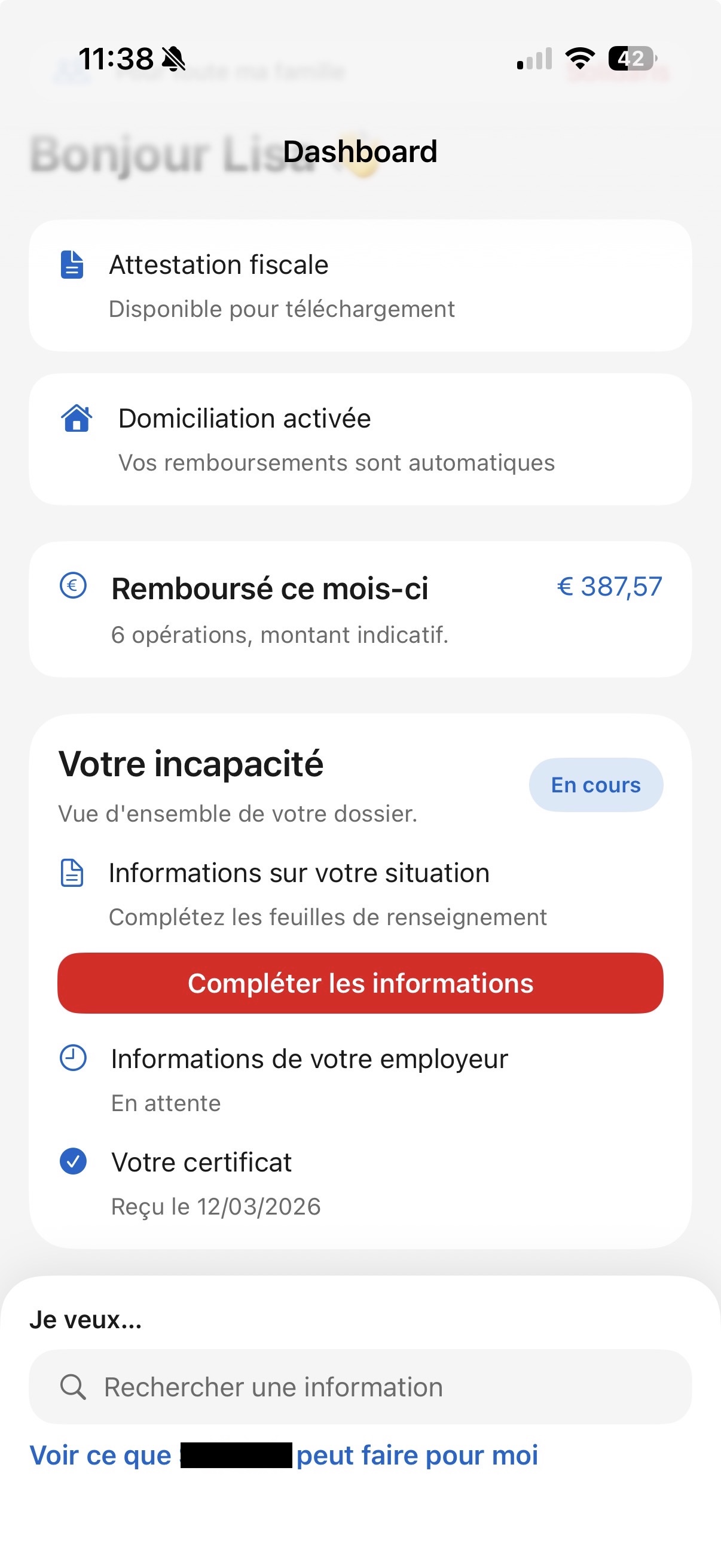 Aperçu app Mutualité